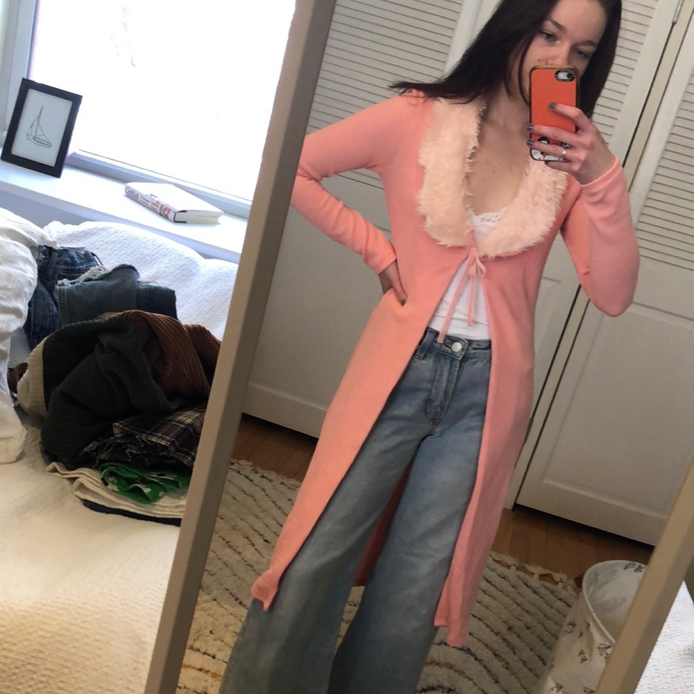 Tunnel Vision Fuzzy Cardigan